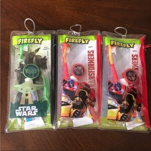 Firefly Star Wars and Transformers Toothbrush Set